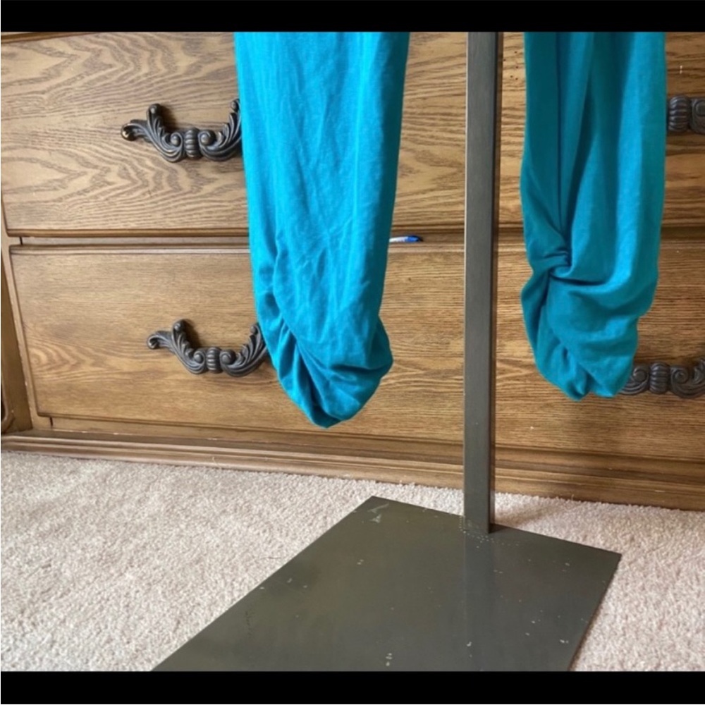Strapless Turquoise Jumpsuit - Picture 3 of 3